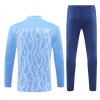 Manchester City Sudadera De Entrenamiento 2024-25 Cuarto-Cremallera Azul